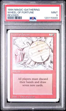 1994 MTG REVISED WHEEL OF FORTUNE PSA 9 - Image 1