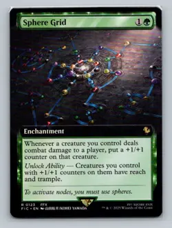 1x Sphere Grid Extended Art (0123) Final Fantasy Commander FIC MTG Magic NM - Image 1