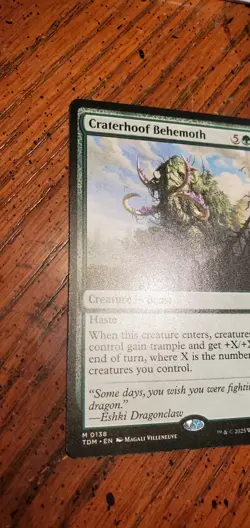 MTG Magic the Gathering Craterhoof Behemoth M 0138 Tarkir Dragonstorm NM - Image 3