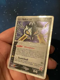1x 2005 Pokemon ROCKET’S RAIKOU EX HOLO Ex Deoxys 108/107 Played WOTC Secret - Image 3