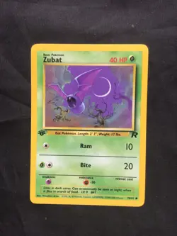 Pokemon Cards: Team Rocket 1st Edition Common: Zubat 70/82 - Image 1