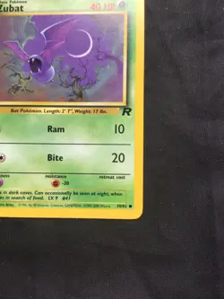 Pokemon Cards: Team Rocket 1st Edition Common: Zubat 70/82 - Image 4