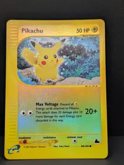 Pikachu 84/144 Skyridge Reverse Holo Ultra Rare Pokemon TCG e-reader MP+ - Image 3