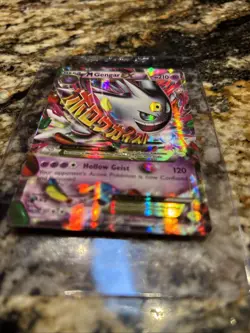 M Gengar EX XY166 Promo - Holo - Pokemon Card - Damaged/Creased - Authentic - Image 1