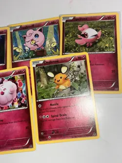 2014 Mint Pokemon Fairy Type 5 Card Lot Clefairy Jigglypuff And More W/ Sleeves - Image 3