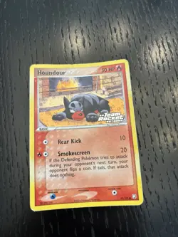 2004 Pokemon EX Team Rocket Returns Houndour Reverse Holo #59/109 - Image 1