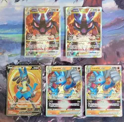 🚨 Pokemon Lucario LOT 🚨 Lot Of 5 Cards, 1 Sealed - Image 1