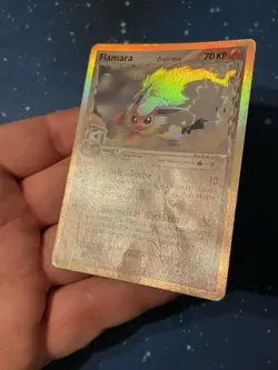 1x 2006 Pokemon FLAMARA / Flareon HOLO Ex Delta Species 5/113 Played Deutsch Old - Image 2