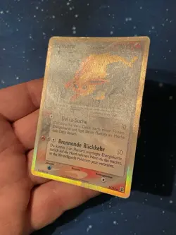 1x 2006 Pokemon FLAMARA / Flareon HOLO Ex Delta Species 5/113 Played Deutsch Old - Image 3