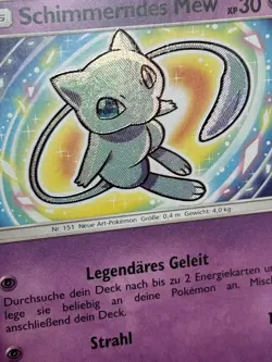 Schimmerndes Mew 40/73 Shiny Secret Rare near mint-mint Pokemon Karten Sammlung - Image 3