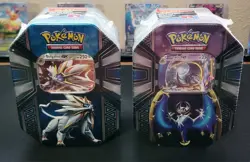 Pokemon TCG 2017 Legends Of Alola Tin Set Solgaleo GX Lunala GX SEALED NEW - Image 1