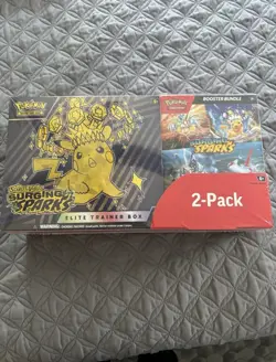 Pokemon Scarlet Violet Surging Sparks ETB Elite Trainer Costco Bundle - Image 1