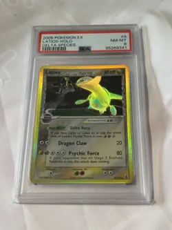 PSA 8 Latios 9/113 Pokemon TCG Delta Species Holo 2005 - Image 1
