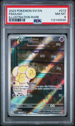 2023 POKEMON SVI EN-SCARLET & VIOLET ILLUSTRATION RARE #213 FIDOUGH PSA 8 - Image 1