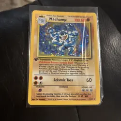 MACHAMP 008/102 - POKEMON DECK EXCLUSIVES PROMO 1ST EDITION HOLO - Image 1