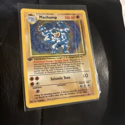 MACHAMP 008/102 - POKEMON DECK EXCLUSIVES PROMO 1ST EDITION HOLO - Image 3