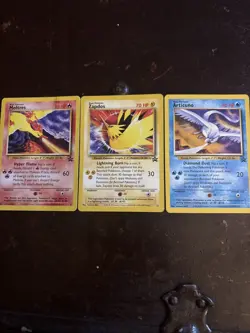 Pokemon TCG Moltres Zapdos Articuno Black Star Promos WOTC - Image 1