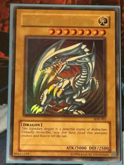 Yu-Gi-Oh! TCG Blue-Eyes White Dragon SDK-001 Ultra Rare Unlimited LP - Image 2