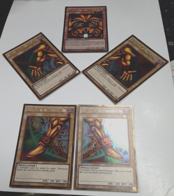 Yugioh TCG EXODIA THE FORBIDDEN ONE Set PGL2 GOLD 1st EDITION Complete! - Image 1