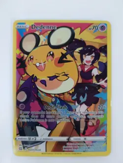 Pokemon TCG Dedenne Brilliant Stars Holo Rare Trainer Gallery Card TG07/TG30 - Image 1