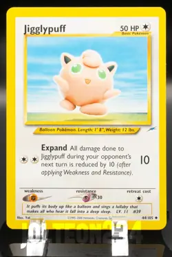Pokemon TCG Card - Jigglypuff 44/105 Neo Destiny Uncommon Vintage Yuka Morii - Image 1