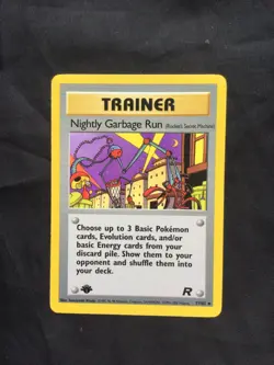 Pokemon Cards: Team Rocket 1st Edition Uncommon: Nightly Garbage Run 77/82 - Image 1