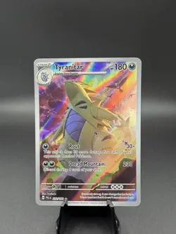 Pokemon TCG Tyranitar Scarlet & Violet Paldea Evolved Holo Card 222/193 IR - Image 1