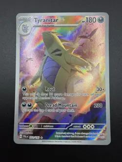 Pokemon TCG Tyranitar Scarlet & Violet Paldea Evolved Holo Card 222/193 IR - Image 3