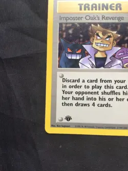 Pokemon Cards: Team Rocket 1st Edition Uncommon: Impostor Oak's Revenge 76/82 - Image 5