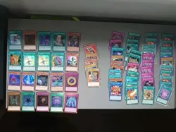 Yugioh 80 Card lot bundle 30+ rare/Foil. Mix exact as pictured YUG67 NM - Image 1