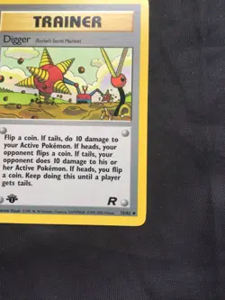 Pokemon Cards: Team Rocket 1st Edition Uncommon: Digger 75/82 - Image 4