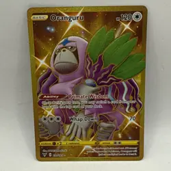 Pokemon TCG Oranguru Vivid Voltage Gold Secret Rare 199/185 LP Collectible Card - Image 1