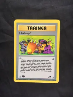 Pokemon Cards: Team Rocket 1st Edition Uncommon: Challenge! 74/82 - Image 1