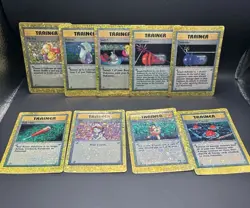 Pokemon TCG Holo Prism Vending Machine Vintage Golden Sticker Cards Bundle 90’s - Image 1