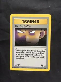 Pokemon Cards: Team Rocket 1st Edition Uncommon: The Boss's Way 73/82 - Image 1