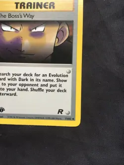 Pokemon Cards: Team Rocket 1st Edition Uncommon: The Boss's Way 73/82 - Image 4