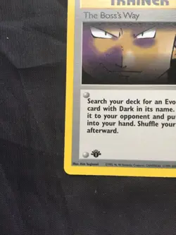 Pokemon Cards: Team Rocket 1st Edition Uncommon: The Boss's Way 73/82 - Image 5