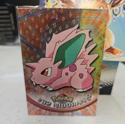 Nidoran M #32 Topps TV Animated Series 1 Pokemon Card NM Foil - Image 1