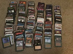 Magic the Gathering VINTAGE Lot 350 Cards Estate As Found Not Searched See Photo - Image 1