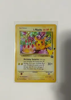 Pokemon Birthday Pikachu Holo Card 24/108 Celebrations 25th Anniversary - Image 1