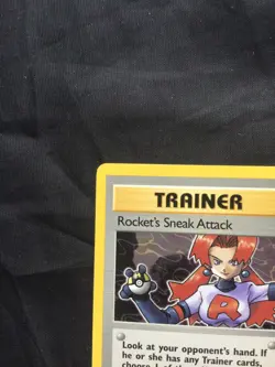 Pokemon Cards: Team Rocket 1st Edition Rare: Rocket's Sneak Attack 72/82 - Image 2