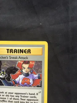 Pokemon Cards: Team Rocket 1st Edition Rare: Rocket's Sneak Attack 72/82 - Image 3