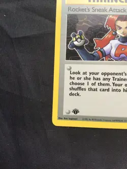 Pokemon Cards: Team Rocket 1st Edition Rare: Rocket's Sneak Attack 72/82 - Image 5