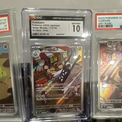 Japanese Art Rare Pokemon Card Grade 10 Slab Lot - Image 3