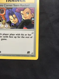 Pokemon Cards: Team Rocket 1st Edition Rare: Here Comes Team Rocket! 71/82 - Image 4