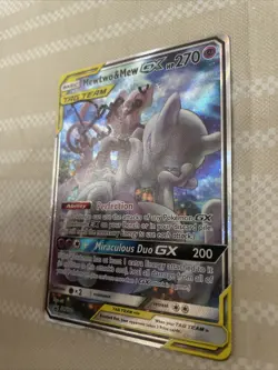 Pokemon TCG Mewtwo & Mew Tag Team GX Promo Holofoil Card SM 191 Pack Fresh Auto - Image 3