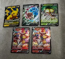 Pokemon Jumbo Size Card Bundle Pikachu, Exeggutor, Morpeko, Infernape (x2) - Image 1