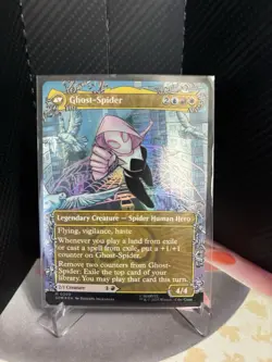 MTG magic SPIDERMAN spm BORDERLESS GWEN STACY GHOST SPIDER #209 MYTHIC - Image 2