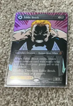 Eddie Brock / Venom - Foil (0233) (Borderless) Marvel's Spider-Man MTG SPM - Image 1