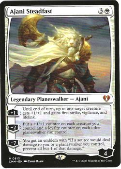MTG 1x Ajani Steadfast Magic MTG NM English Planeswalker +1/+1 Counter - Image 1